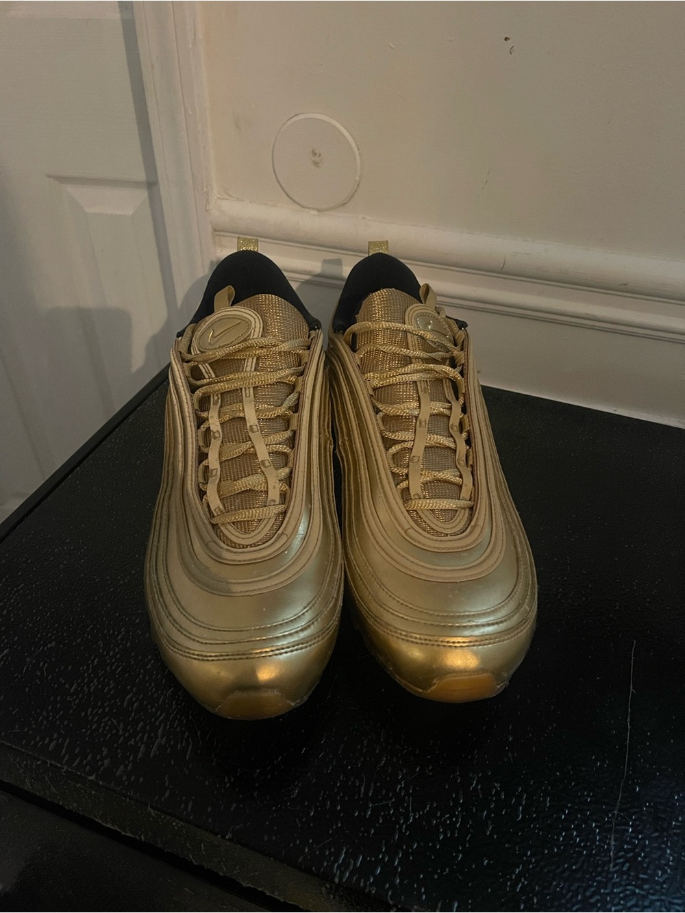Nike Men's Metallic Gold Sneakers